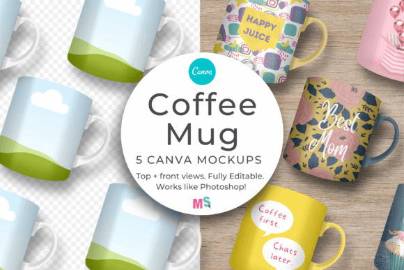 Download Ceramic Coffee Mug Mockup for Canva - Coffee mug mockup Collection